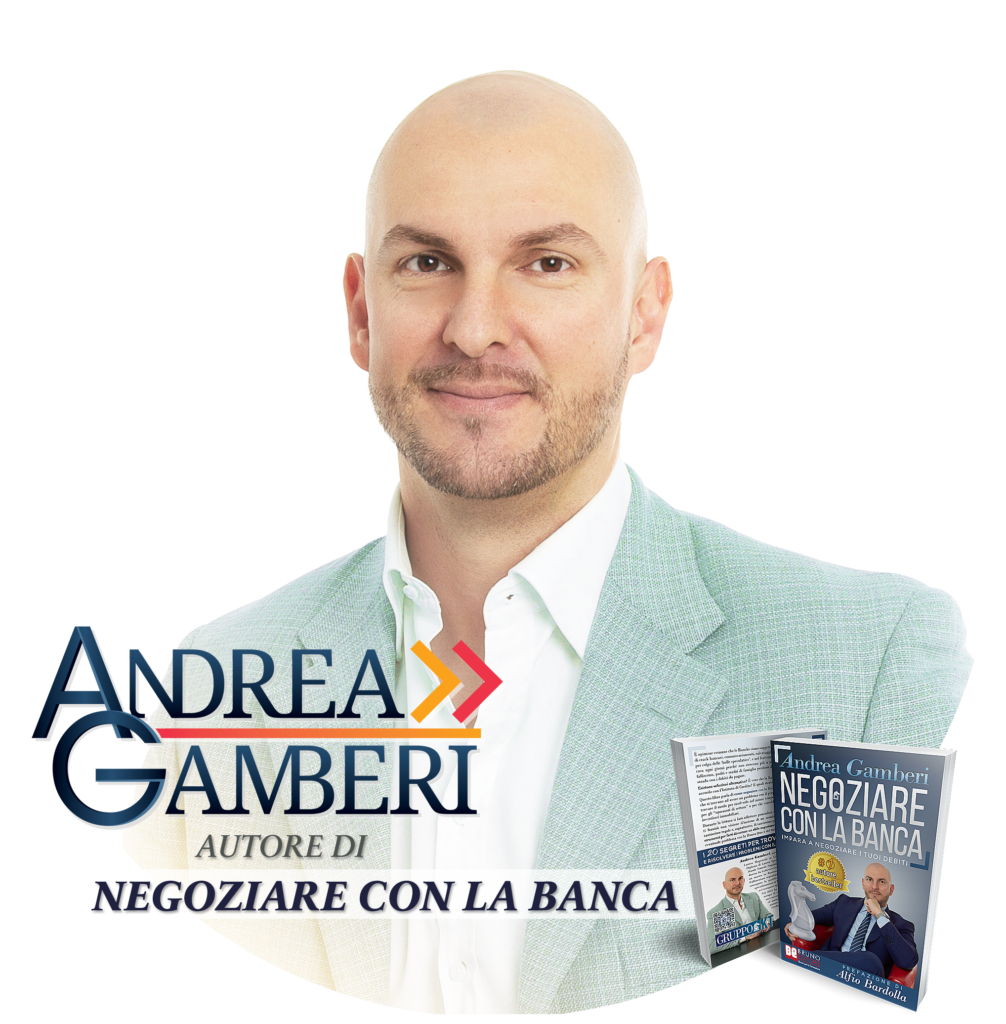 foto di Andrea Gamberi, creatore della guida "Pronto Soccorso Debiti" e già autore del libro bestseller "Negoziare con la Banca"